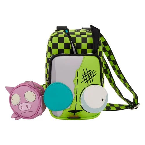 Loungefly Invader Zim Gir Cellphone Crossbody Bag