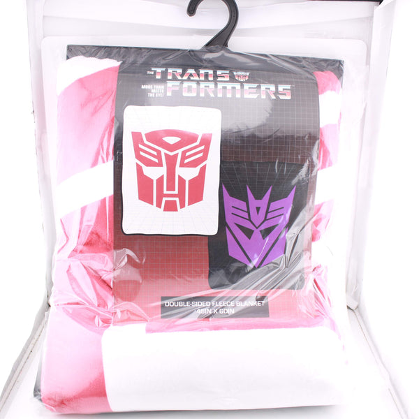 Transformers Double Sided Decepticon / Autobot Fleece Blanket