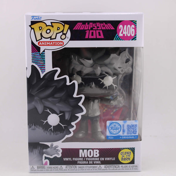 Funko Pop Mob Psycho 100 Mob Glow in the Dark EE Exclusive Vinyl figure #2406