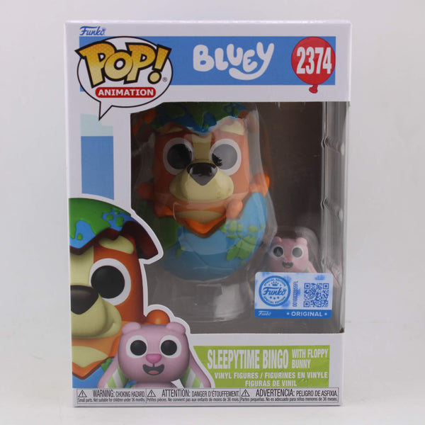 Funko Pop Animation Bluey Sleepytime Bingo with Floppy Specialty Vinyl Figure #2374