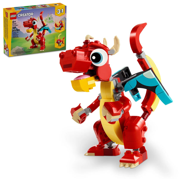 LEGO Creator 3 in 1 Red Dragon Toy - 31145