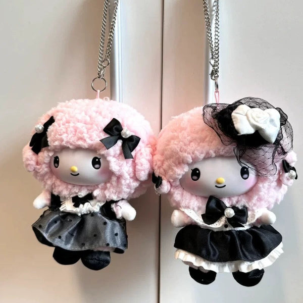 Hello Kitty SANRIO "Sisters' Outfit" Series Blind Box Vinyl Plush - Kuromi and My Melody