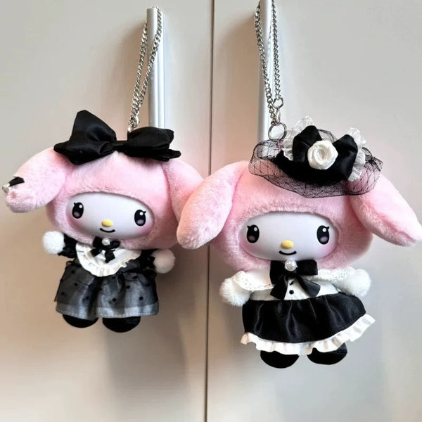 Hello Kitty SANRIO "Sisters' Outfit" Series Blind Box Vinyl Plush - Kuromi and My Melody