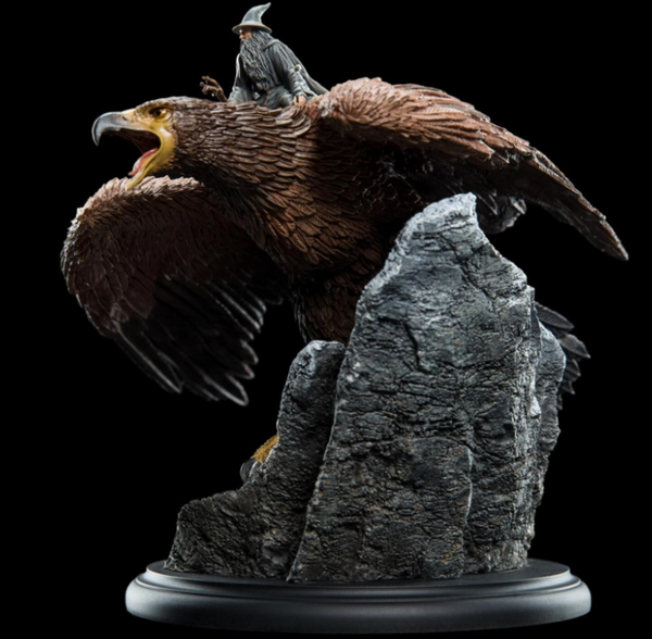 The Lord of the Rings Trilogy - andalf The Grey On Gwaihir - Miniature Statue