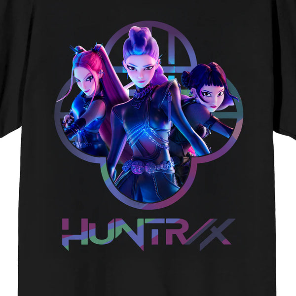 Kpop Demon Hunters Huntrix Capture Color Adult Crew Neck Short Sleeve T-Shirt Bioworld