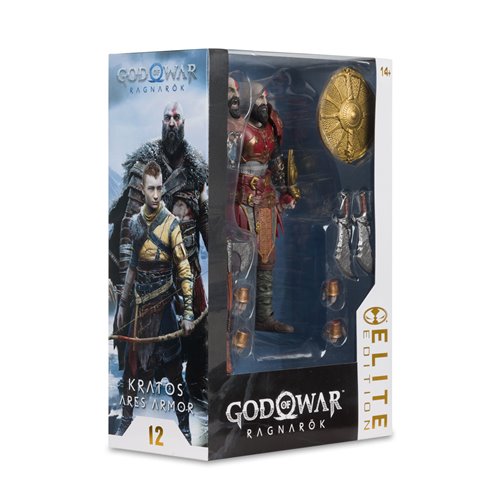 McFarlane Elite Edition God of War Ragnarok Kratos with Ares Armor 7 Inch Scale Action Figure