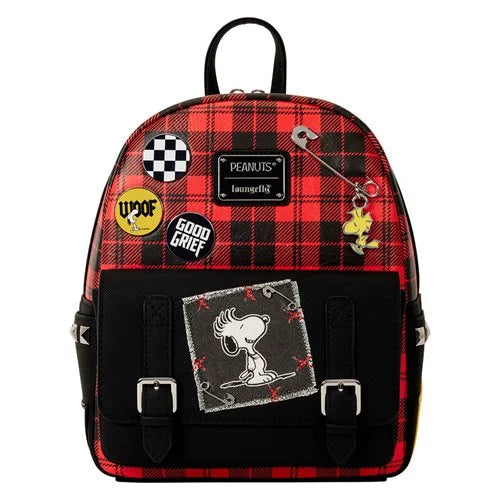 Lounge Fly Snoopy and Woodstock Grunge Mini Backpack