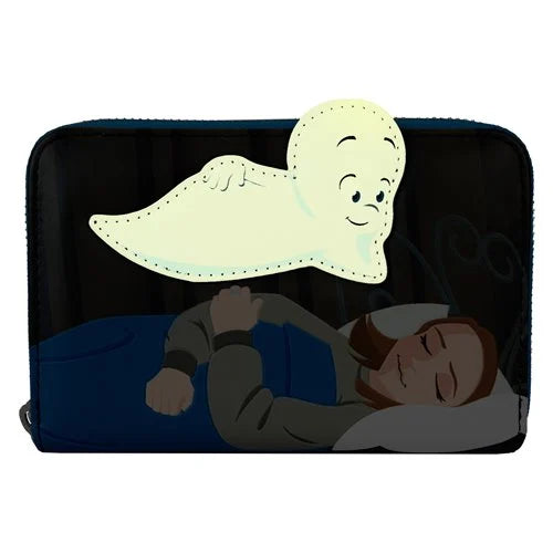 Loungefly Casper Movie Casper and Kat - Glow in the Dark Zip-Around Wallet