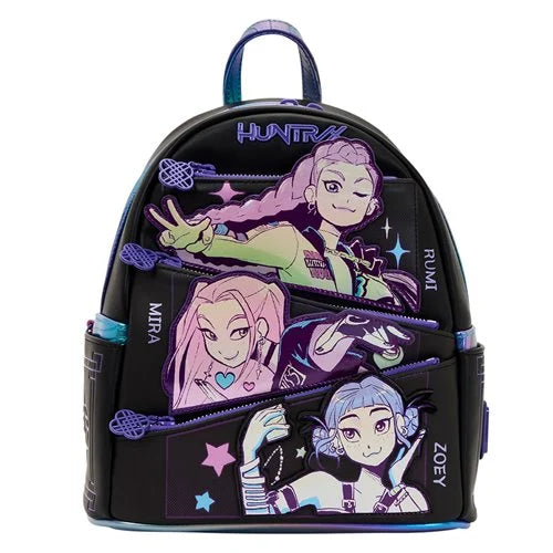 Loungefly Kpop Demon Hunters Huntr/x Mini Back pack with Photocard Holder