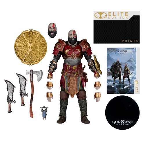 McFarlane Elite Edition God of War Ragnarok Kratos with Ares Armor 7 Inch Scale Action Figure