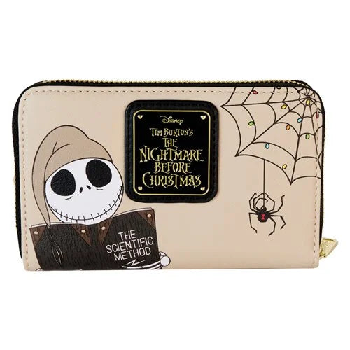 Loungefly Disney The Nightmare Before Christmas Zero & Jack Scientific Method Book Zip-Around Wallet