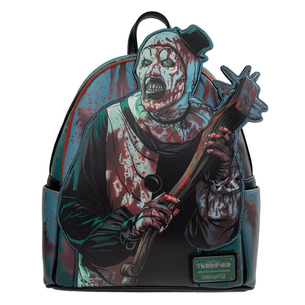 Terrifier Art the Clown Blood Splatter Glow-in-the-Dark Mini-Backpack - Entertainment Earth Exclusive