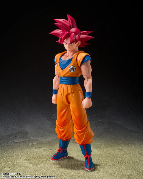 Dragon Ball Z S.H.Figuarts Super Saiyan God Son Goku God Aura Posable Action Figure