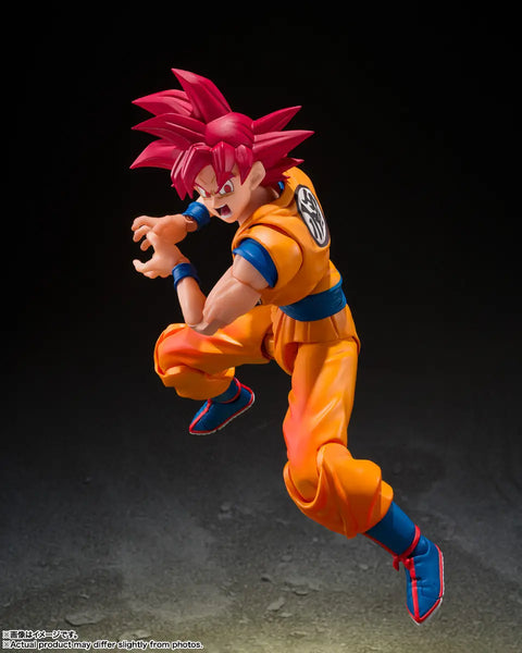 Dragon Ball Z S.H.Figuarts Super Saiyan God Son Goku God Aura Posable Action Figure