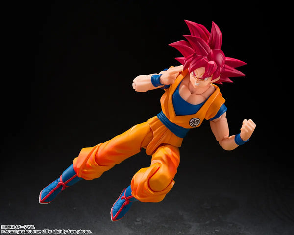 Dragon Ball Z S.H.Figuarts Super Saiyan God Son Goku God Aura Posable Action Figure