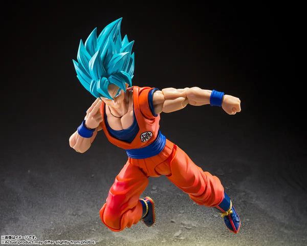 Dragon Ball Z S.H.Figuarts Super Saiyan Son Goku Blue Power Transcending Limits Posable Action Figure