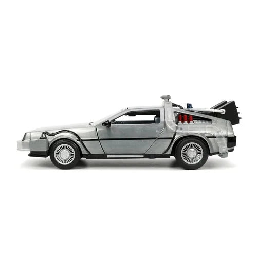 Back to the Future 1 Time Machine with Light Die-Cast 1:24 Scale Metal Vehicle