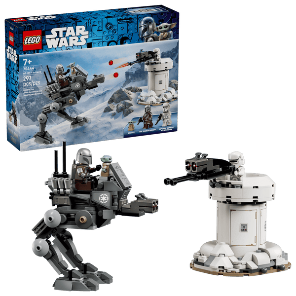 LEGO Star Wars At-Rt Attack - The Mandalorian Play Pretend Building Sets - Includes Three Minifigures - 75444
