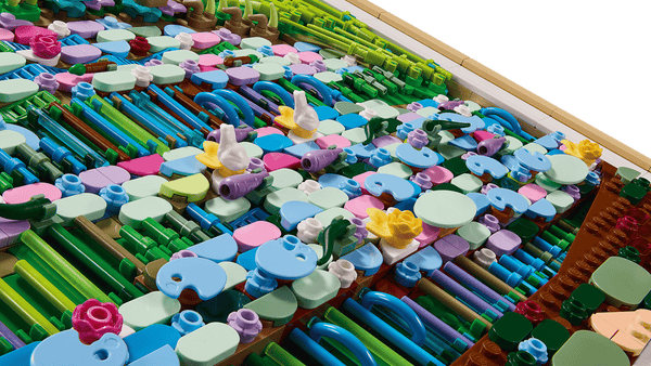 LEGO Art Claude Monet Bridge over a Pond of Water Lilies - Building set for Adults - Buildable Wall Art - 31220