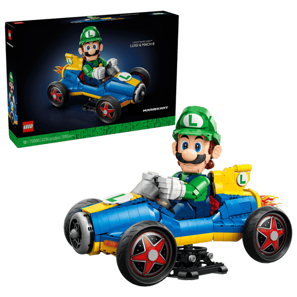 LEGO Nintendo Super Mario - Mario Kart Luigi & Mach 8 - Building set for adults - 72050