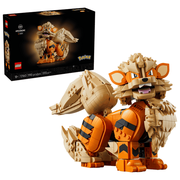 LEGO Pokemon Arcanine - Posable Building Set For Adults - 72160