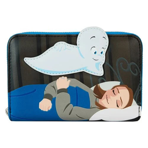 Loungefly Casper Movie Casper and Kat - Glow in the Dark Zip-Around Wallet