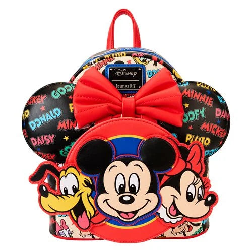 Loungefly Mickey and Friends Classic Mini-Backpack and Ear Headband Set