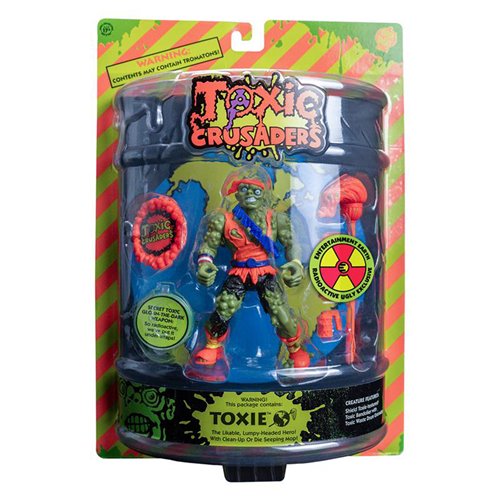 Toxic Crusaders Toxie Glow-in-the-Dark 5-Inch Action Figure - Entertainment Earth Exclusive