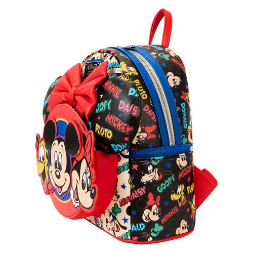 Loungefly Mickey and Friends Classic Mini-Backpack and Ear Headband Set