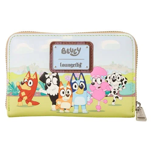 Lounge Fly Bluey Backyard Zip-Around Wallet