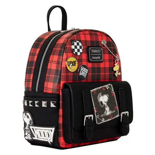 Lounge Fly Snoopy and Woodstock Grunge Mini Backpack