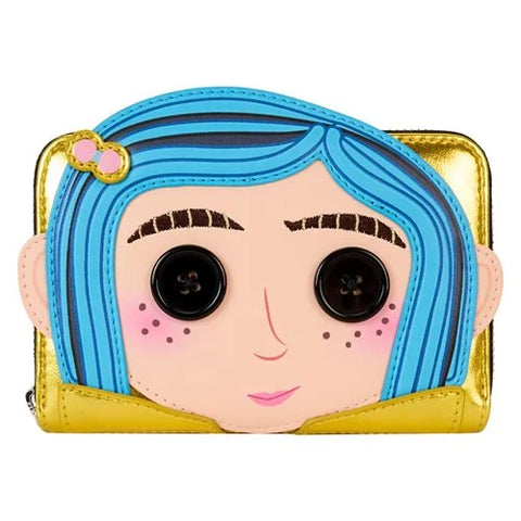 Loungefly Coraline 15th Anniversary Doll Cosplay Zip-Around Wallet