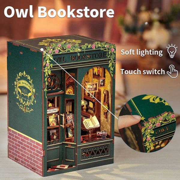 Hands Craft - DIY Book Nook Kit: Owl Bookstore