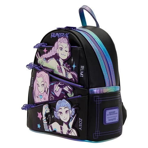 Loungefly Kpop Demon Hunters Huntr/x Mini Back pack with Photocard Holder
