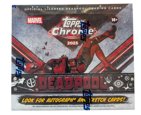 Topps Chrome Marvel Deadpool 2025 Hobby Box