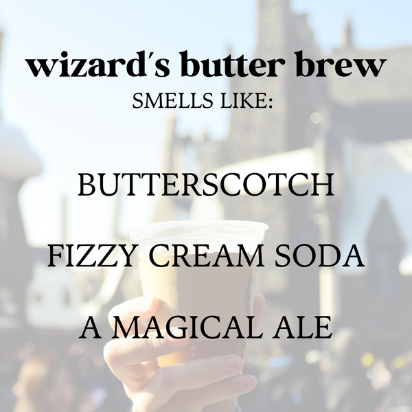 Literari Goods, Co | Wizards Butter Brew Book Themed Candles + Gifts - Fall Bookish Candle - Christmas Candle - Gift for Book Store