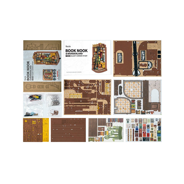 Hands Craft - DIY Book Nook Kit: Silent Corner Study