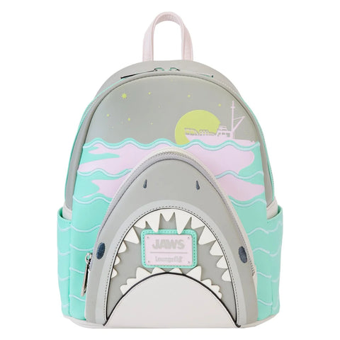 LoungeFly Jaws Glow-in-the-Dark Mini-Backpack