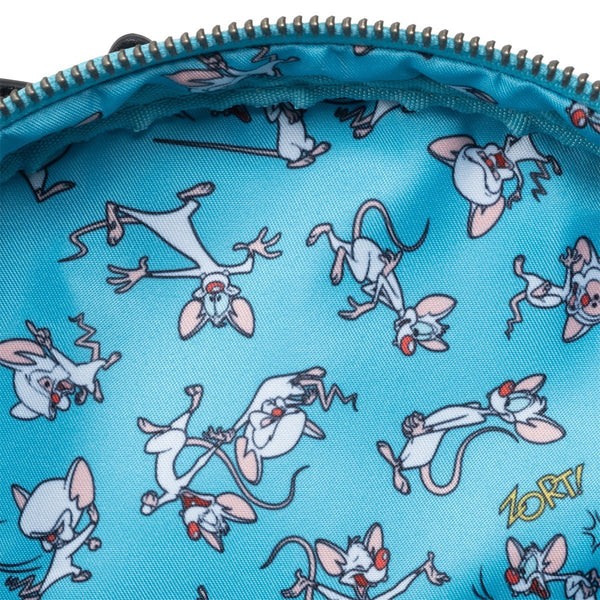 Loungefly Pinky and the Brain Take Over the World Mini-Backpack - Entertainment Earth Exclusive