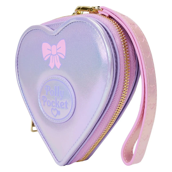 LoungeFly Polly Pocket Heart Compact Zip-Around Wallet