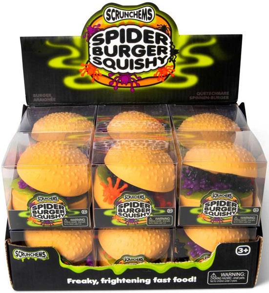 One for Fun - Spooky Spider Burger Squishy SCRUNCHEMS