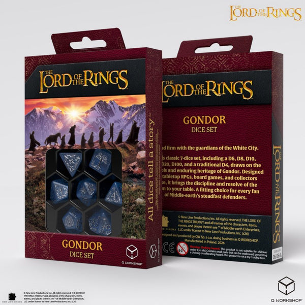 Lord of the Rings Gondor 7 Polyhedral Dice Set