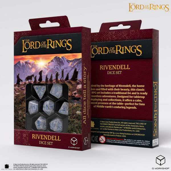 Lord of the Rings Rivendell 7 Polyhedral Dice Set