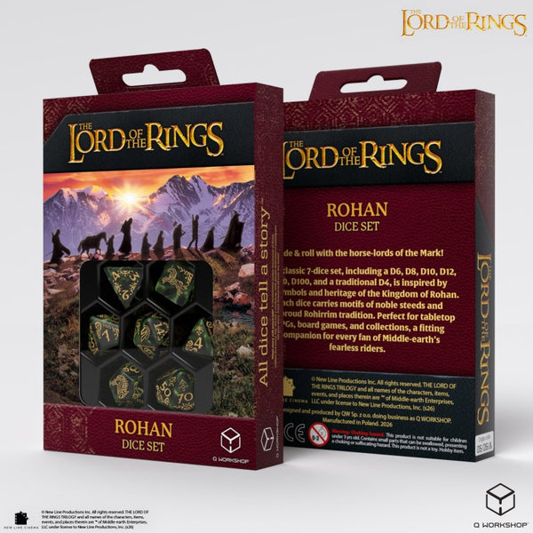 Lord of the Rings Rohan 7 Polyhedral Dice Set