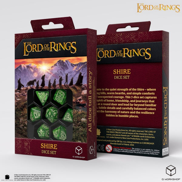 Lord of the Rings The Shire 7 Polyhedral Dice Set