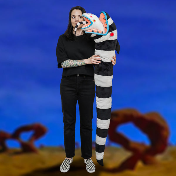 NECA Kidrobot Beetlejuice Beetlejuice - Sandworm 5-Foot Plush