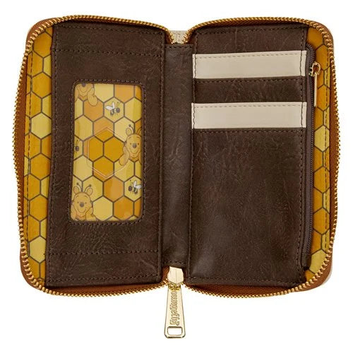 Loungfly Winnie the Pooh Floral Bee Zip Around Wallet