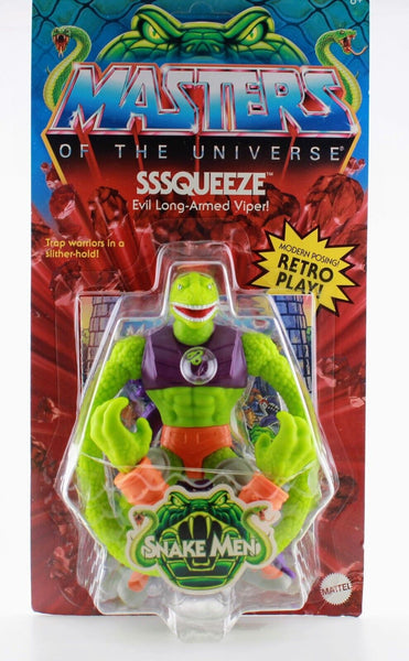 Masters of the Universe Origins Sssqueeze Snake Men Unpunched Retro Mattel 2023