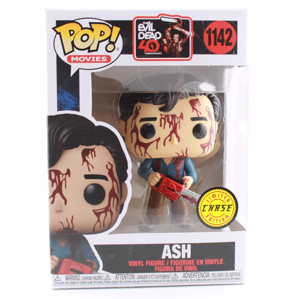 Funko Pop Evil Dead Ash with Chainsaw Bloody CHASE 40th Anniversary Figure #1142