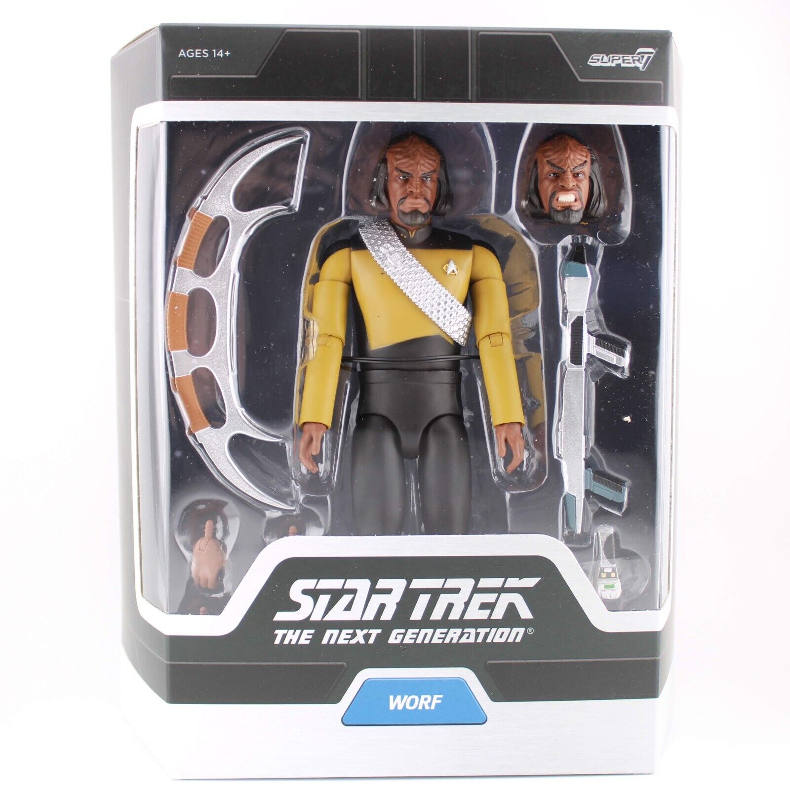 Super7 Star Trek The Next Generation Ultimates - Worf - 7" Action Figure